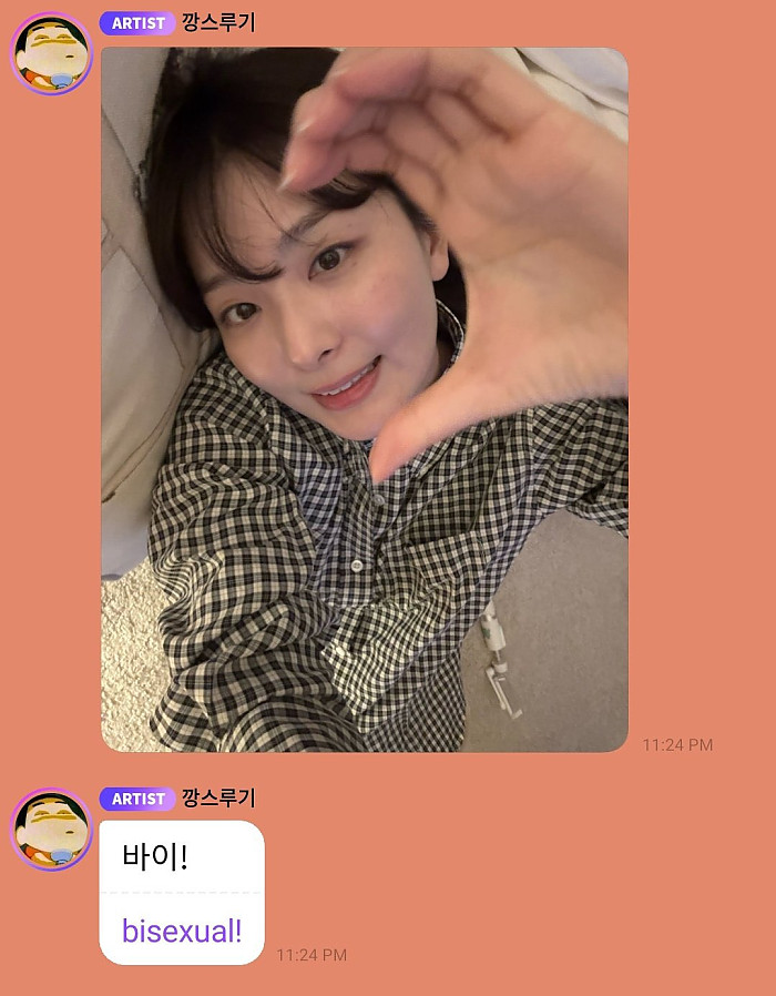 레드벨벳 슬기의 갑작스런 커밍아웃